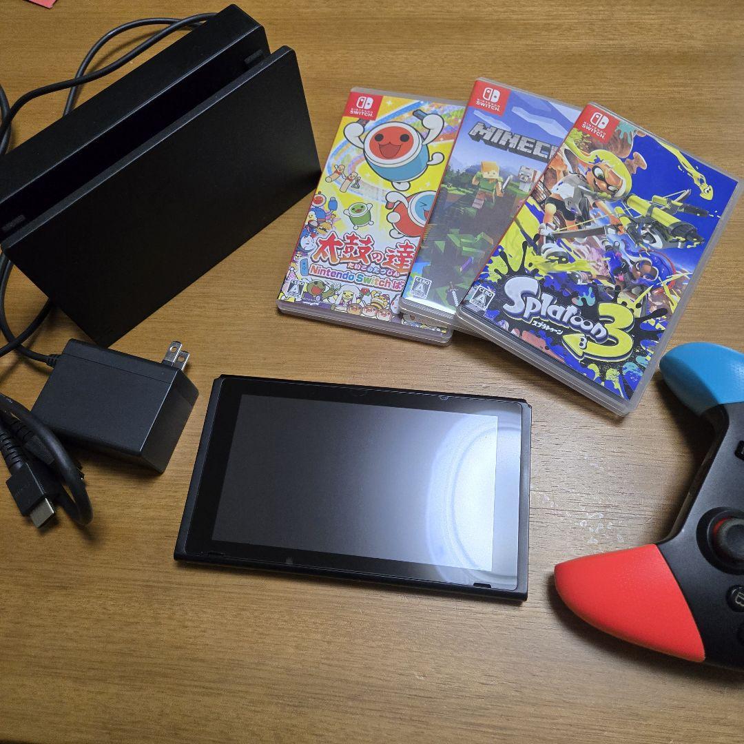 Nintendo Switch 本体 ドッグ + ソフト3本 オマケ付 Nintendo Switch 本体 ドッグ + ソフト3本 オマケ付(格安販売の