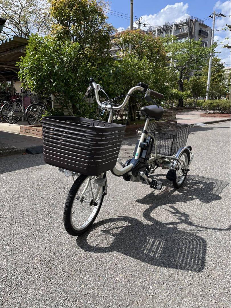 電動アシスト三輪車 ビビライフ シルバー 前後バスケット付き 電動アシスト三輪車 ビビライフ シルバー 前後バスケット付き（2