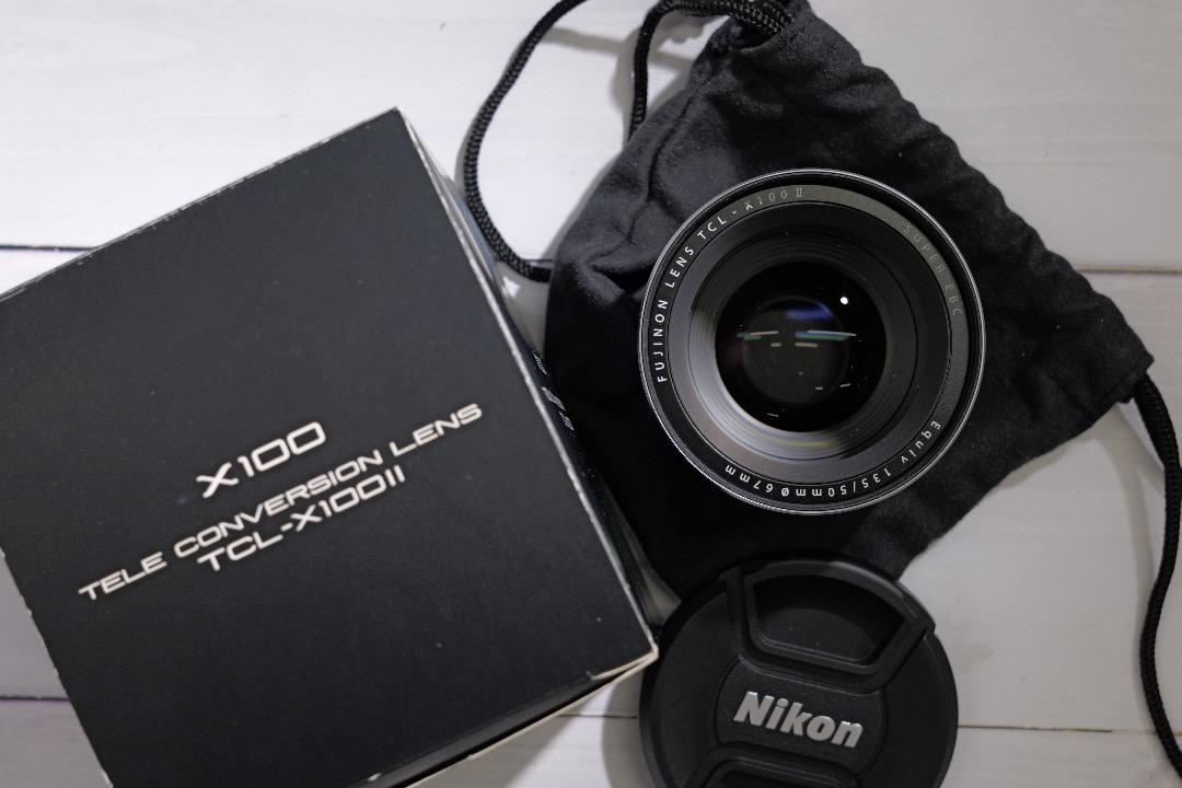 TCL-X100II テレコン シルバー 中古 X100v Fujifilm X100 Series Tele Conversion Lens TCL-X100 II