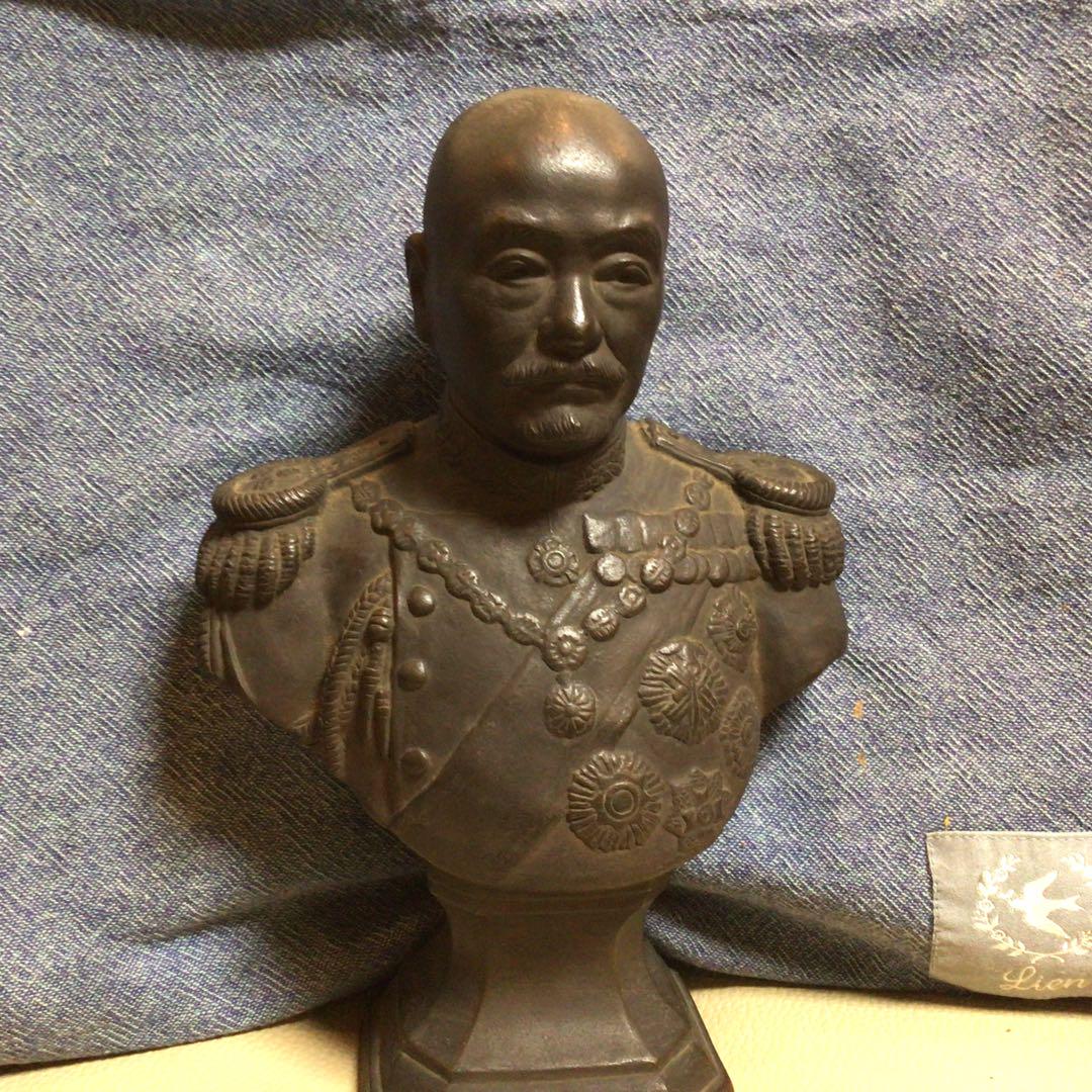 確認用追加画像戦前時代細密造形東郷平八郎元帥海軍大将陶器製４６センチ土人形飾置物 確認用追加画像戦前時代細密造形東郷平八郎元帥海軍大将陶器製46