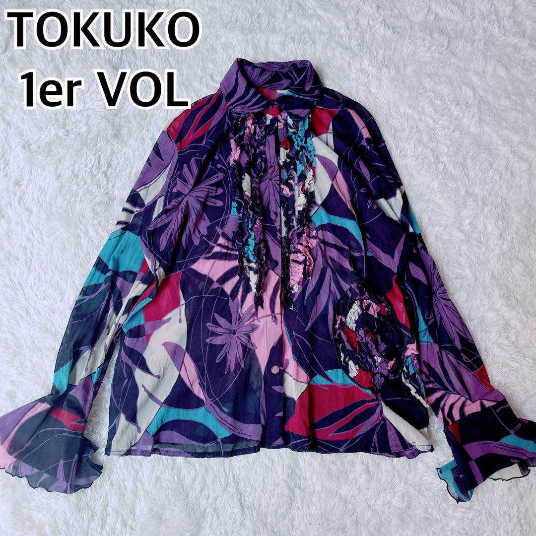 DEPARR　　 トクコプルミエヴォル TOKUKO 花柄 ブラウス 長袖 DEPARR様専用 トクコプルミエヴォル TOKUKO 花柄 ブラウス 長袖