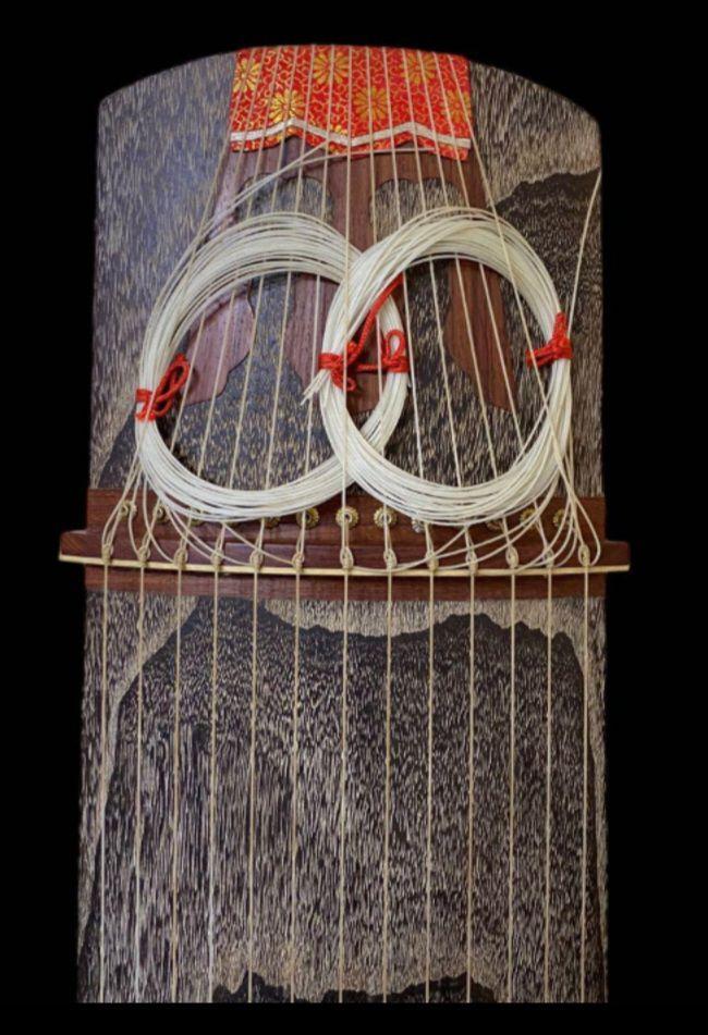 琴　13弦琴　蒔絵　全長約180cm　弦締めたて 琴 13弦琴 蒔絵 全長約180cm 弦締めたて （限定製作】 駅南やま