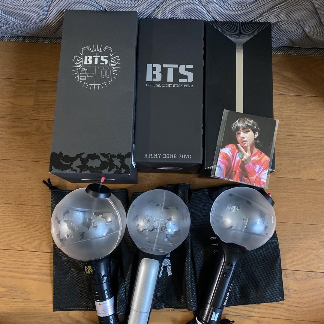 BTS ペンライト ペンラ 初期 ver1 Ver.2 セット BTS ペンライト アミボム 初代 / Ver.2 / Ver.3（BTS ペンライト