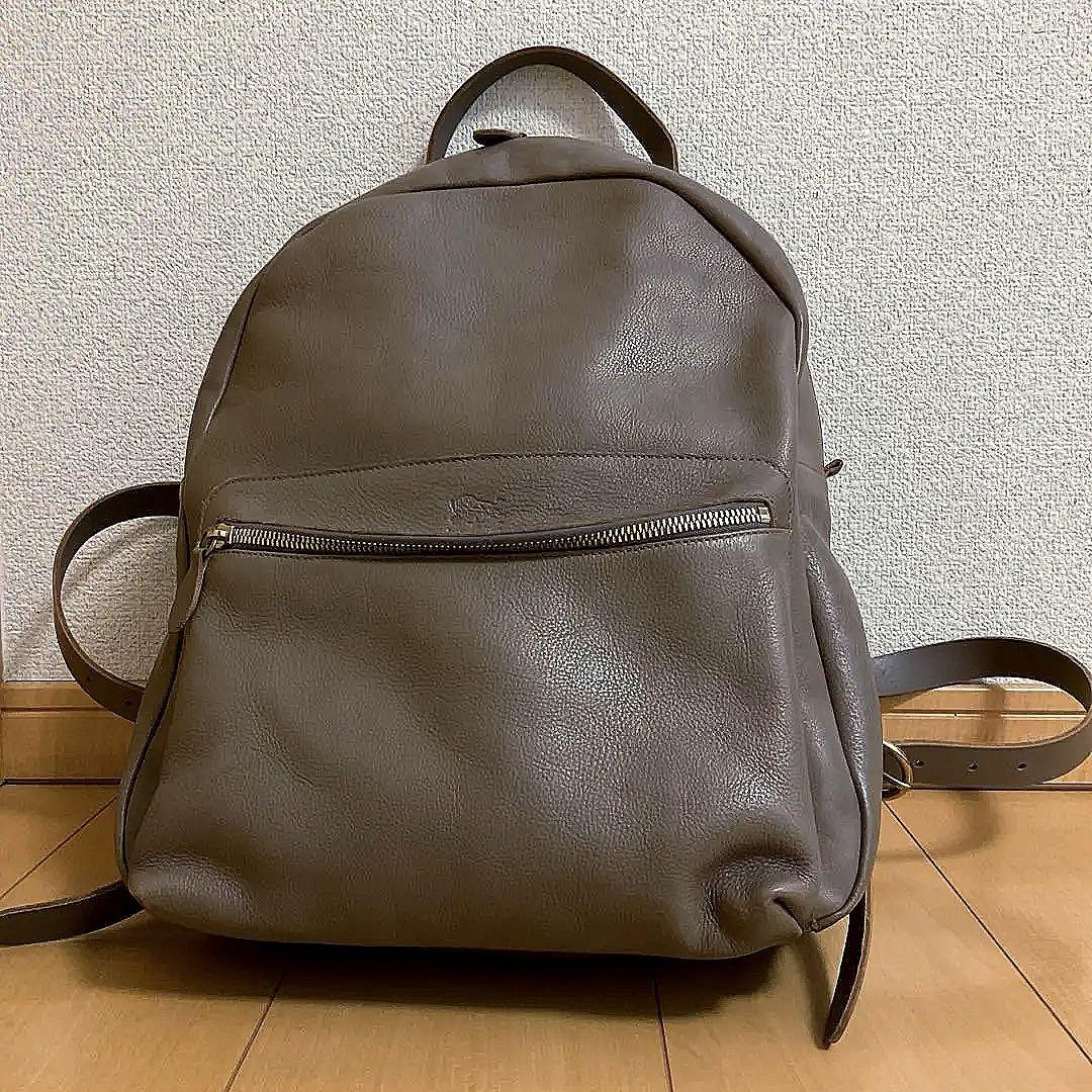 レア！　IL BISONTE レザー　グレー　バックパック レア！ IL BISONTE レザー グレー バックパック（リュック - IL