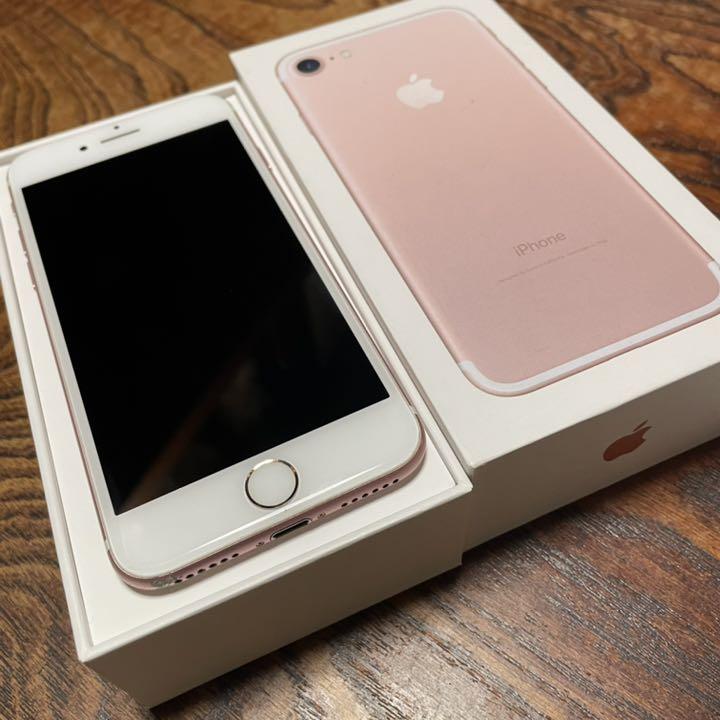iPhone - iPhone7 128GB ローズゴールド SoftBank じゃんぱら-Apple SoftBank 【SIMロック解除済み】 iPhone 7