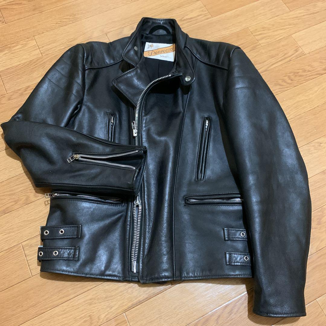 ⭐️限定値下げ⭐️フラットヘッド　40 L 　サイズ シングルライダース 値下げ ショット シングルライダース サイズ36 （中古・古着通販