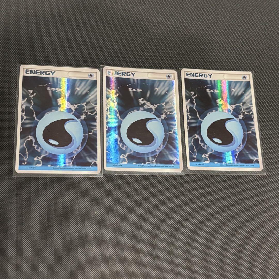 ポケモンカード　基本　ホロン エネルギー　水　キラ　3枚セット 基本水エネルギー(ホロン)(AL3-MCN-692) | ホイル | ドラゴン