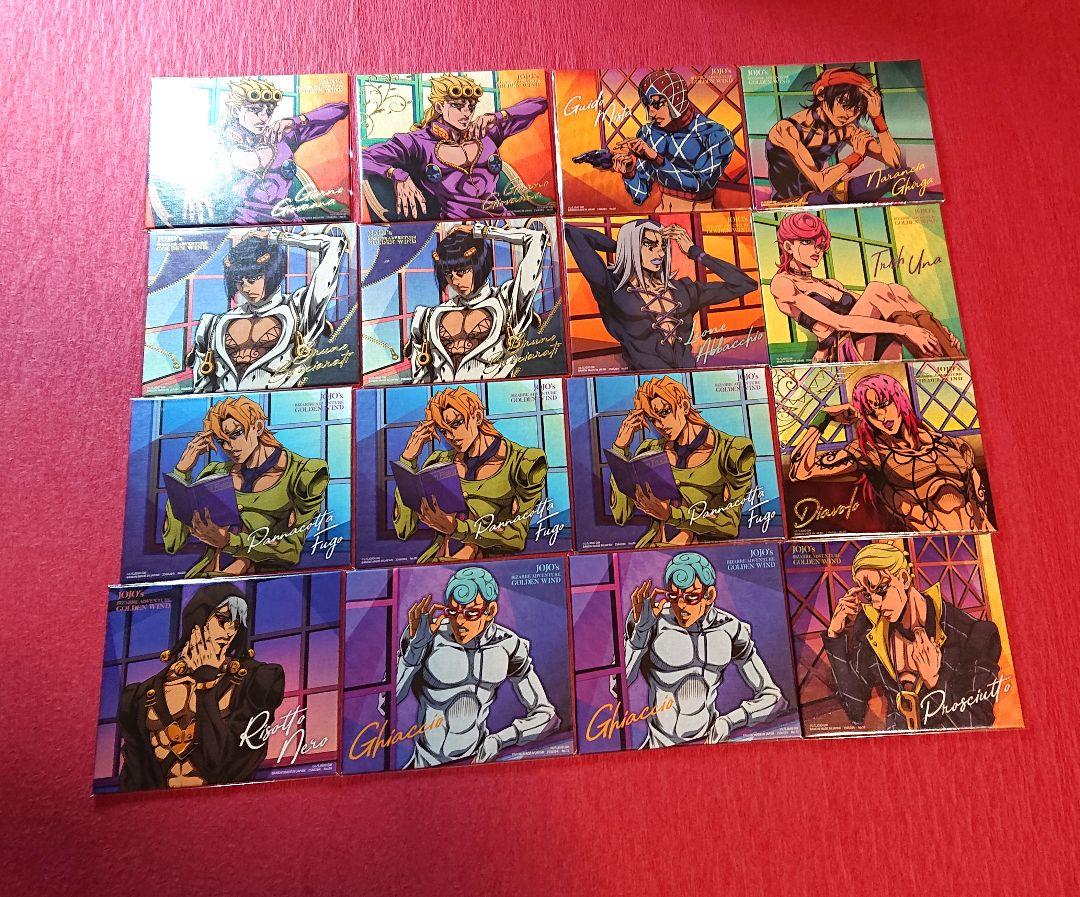16枚 セット ジョジョの奇妙な冒険 5部 黄金の風 キャンバス