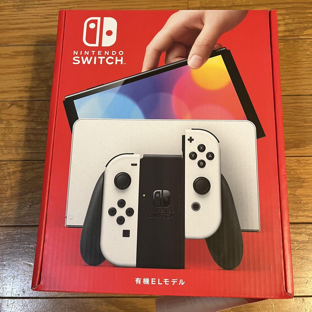 【新品未使用未開封】本体有機EL JCホワイト 新品未開封】Switch本体有機EL JCホワイト （Switch本体有機EL