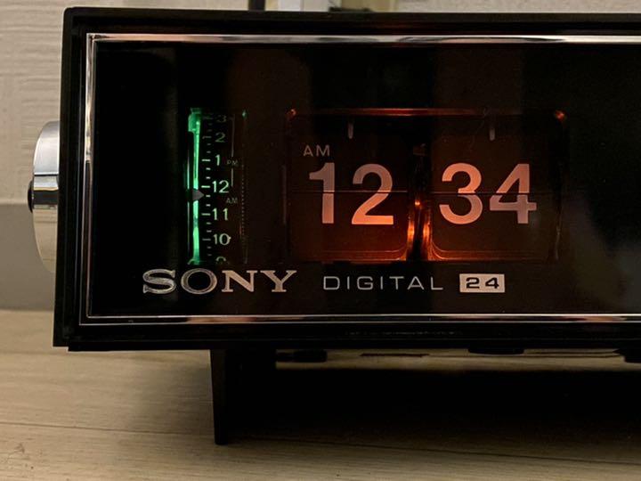 SONY 8FC-59 パタパタ時計 SONY パタパタ時計 ラジオ digital 8FC-59 目覚ましラジオ付き