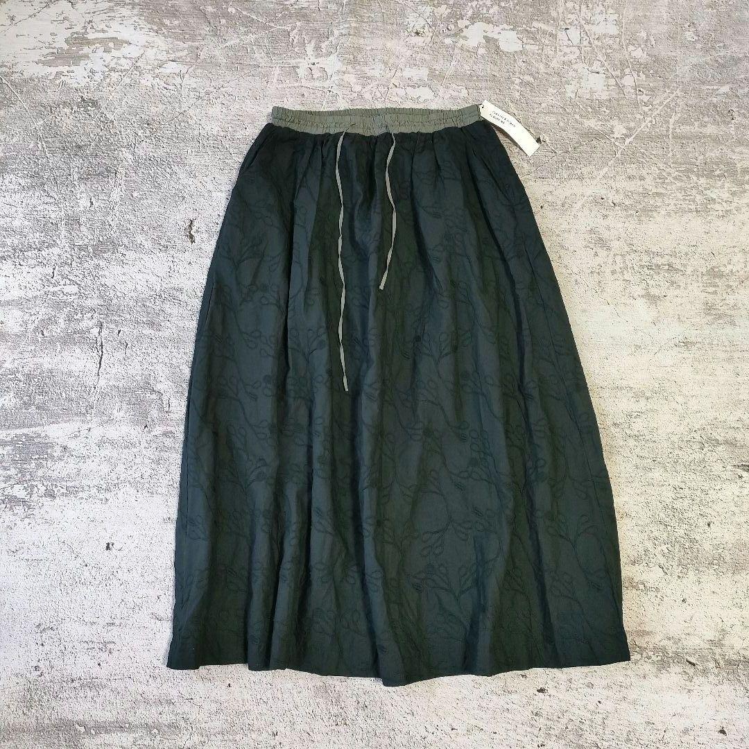 新品　希少　北欧、暮らしの道具店×salvia　刺繍スカート　大人ナチュラル 新商品】salvia（サルビア）とコラボ！当店だけの刺繍スカートを