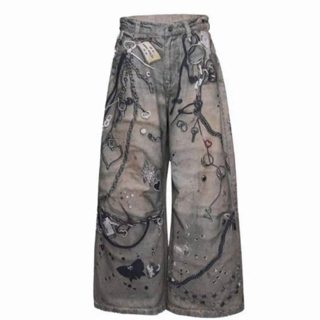 パンツ Theredthread S print denim 1 toys THEREDTHREAD / ザレッドスレッド】S print denim 1 toys