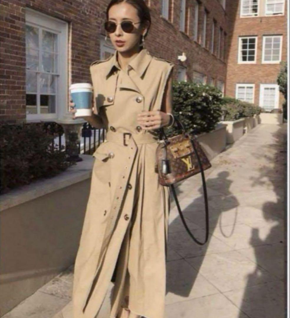 美品✨アメリヴィンテージ CUT OFF TRENCH VEST トレンチベスト a8d082a5db642bca849c4d985dbaeb
