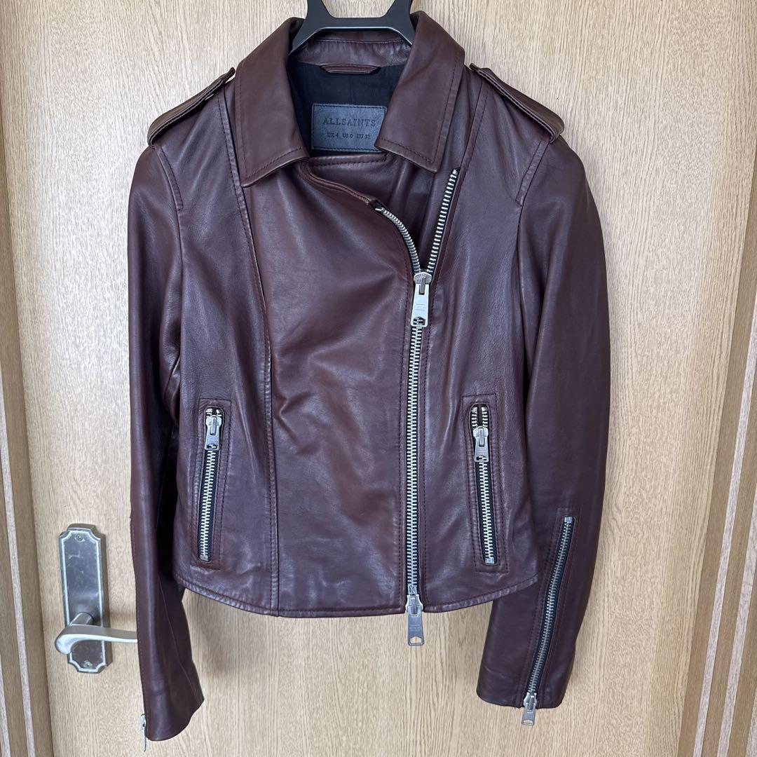 美品　ALLSAINTS ライダース　レザージャケット UK4 ALLSAINTS レザージャケット UK4（レザー | オールセインツ 公式