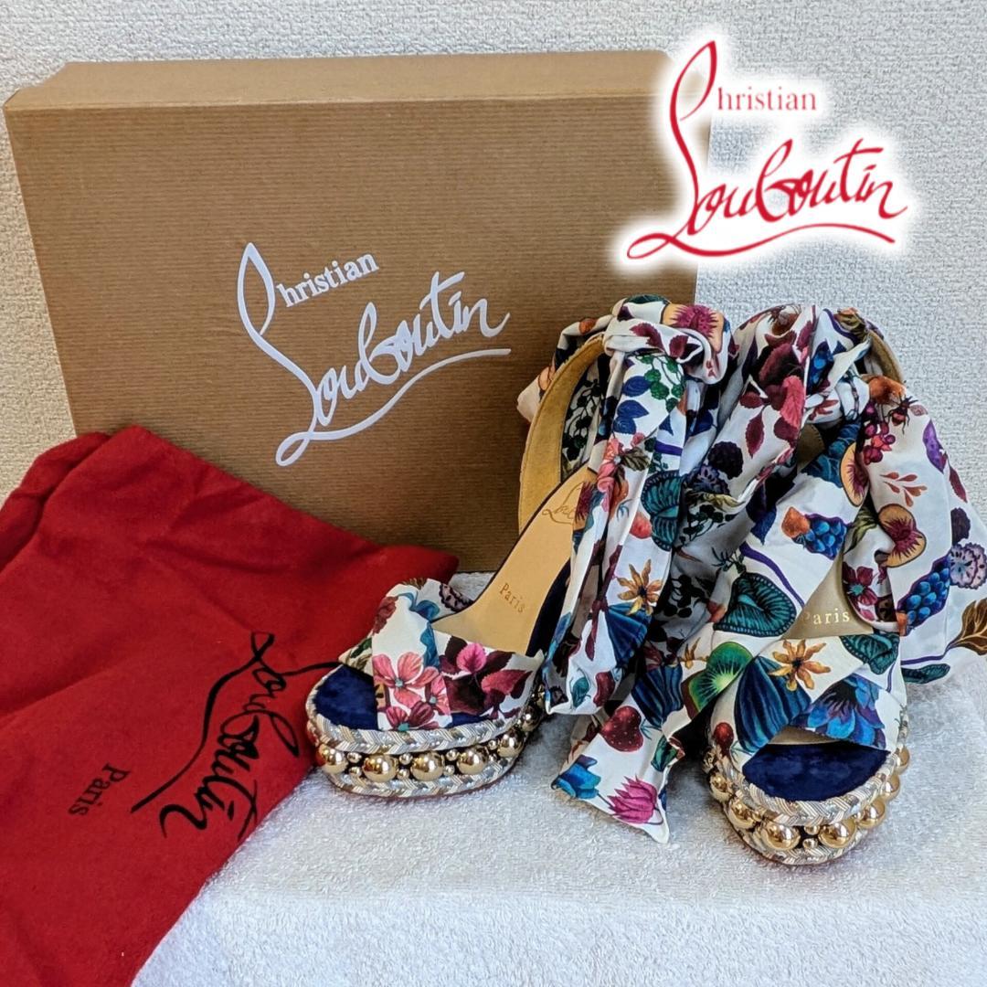 Christian Louboutin スタッズウェッジサンダル Christian Louboutin / クリスチャンルブタン | カタ クロウ