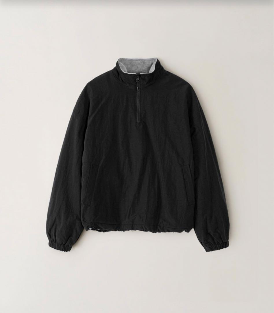 OHOTORO Nap Camper Jumper ハーフジップ ジャケット 黒 OHOTORO Nap Camper Jumper ハーフジップ ジャケット 黒（新品