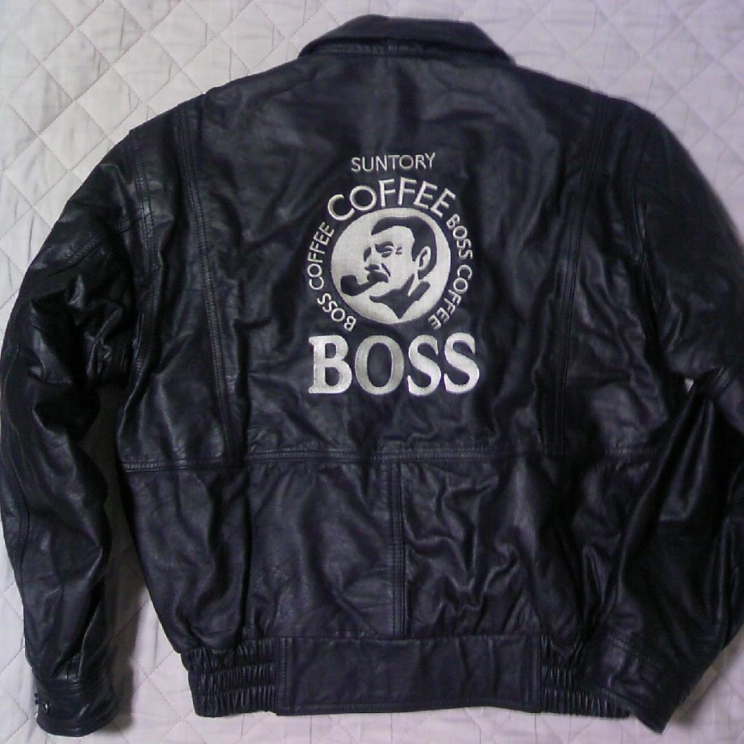SUNTORY BOSS/サントリーボス/ ボスジャン/BOSSジャン/ 非売品 SUNTORY/BOSSジャン 1994年版(革製)非売品(A-2型) （稀少 非売品