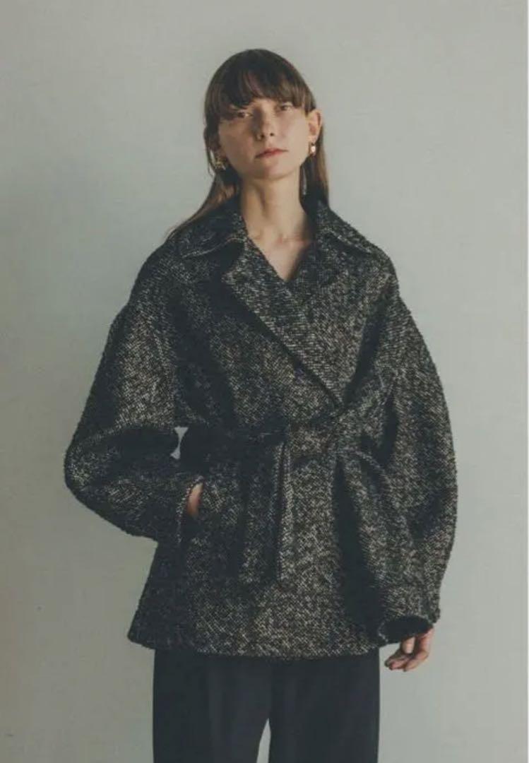 CLANE（クラネ）MIX LOOP TWEED BOX COAT 松本恵奈のMUST BUY- CLANEのお気に入りアイテム紹介 “MIX LOOP