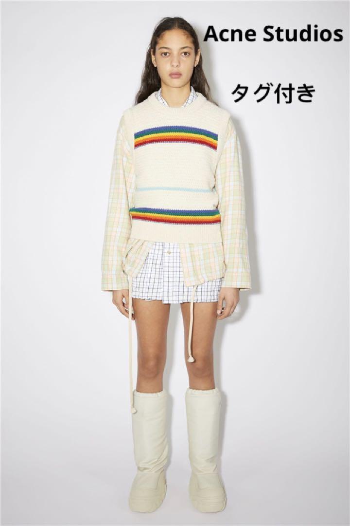 ニット+セーター Acne Studios - Acne Studios Kavram Rainbow Knit Gilet Acne Studios Kavram Rainbow Knit Gilet Acne Studios