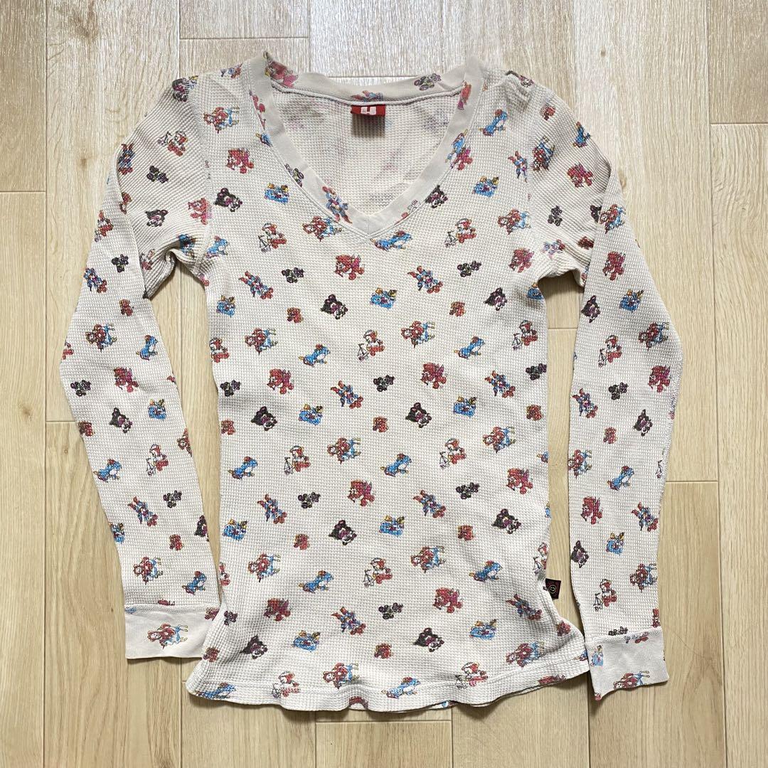 ヒステリックグラマー　サーマル　ワッフル　ロングスリーブTEE ヒステリックグラマー サーマル ワッフル ロングスリーブTEE