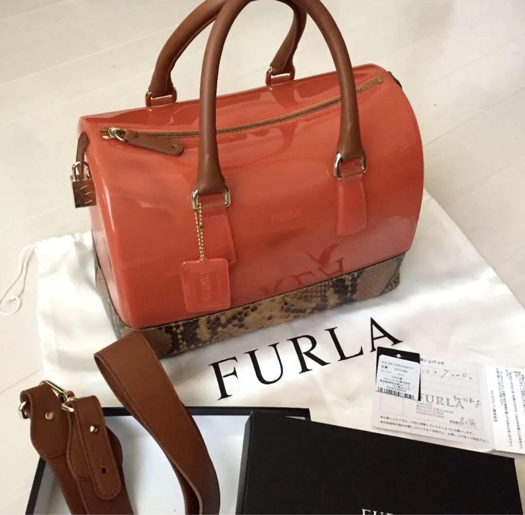 【FURLA】フルラ　キャンディバッグ Furla フルラ キャンディ ハンドバッグ PVC レディース ブランド