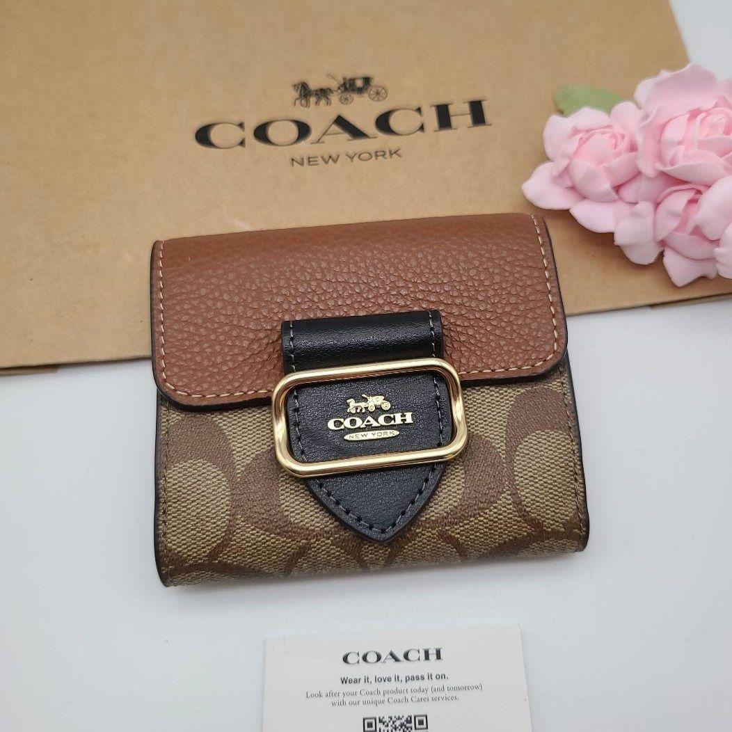 新品 COACH コーチ 折り財布 正規品 （コーチ 三つ折り財布 財布