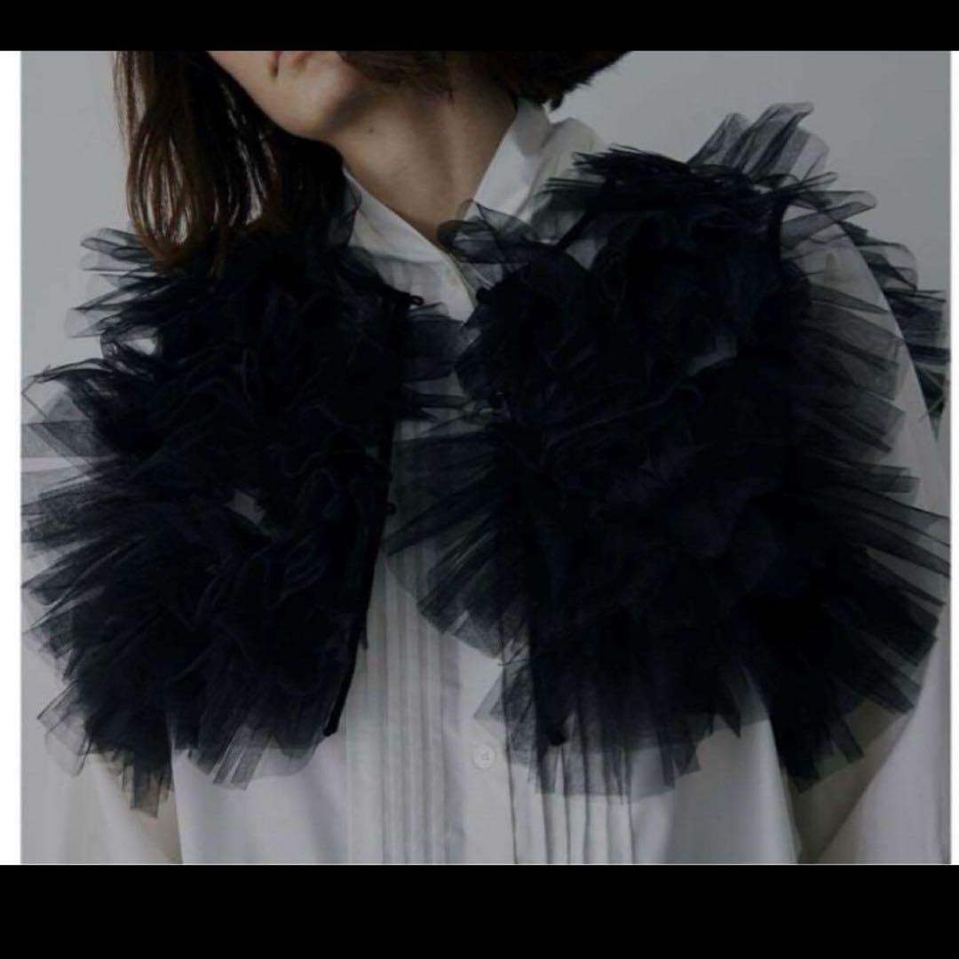 AMERI 2WAY RUFFLED TULLE VEST（Ameriの「MILITARY INVERTED
