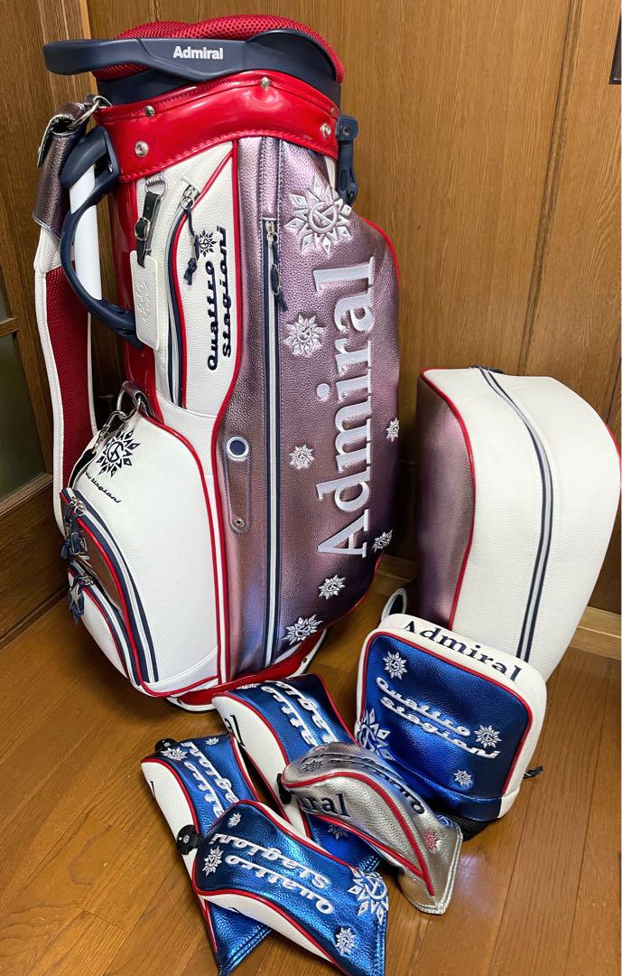 Admiral キャディバッグ とユナイテッドアローズのヘッドカバーのセット 61d1d3bd-c7d2-4e23-92d2-