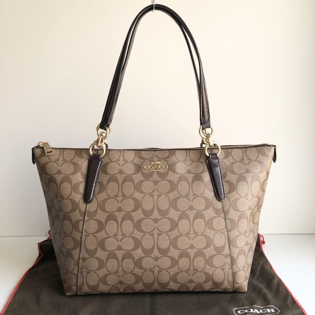 新品保管 COACH コーチ トートバッグ シグネチャー レザー