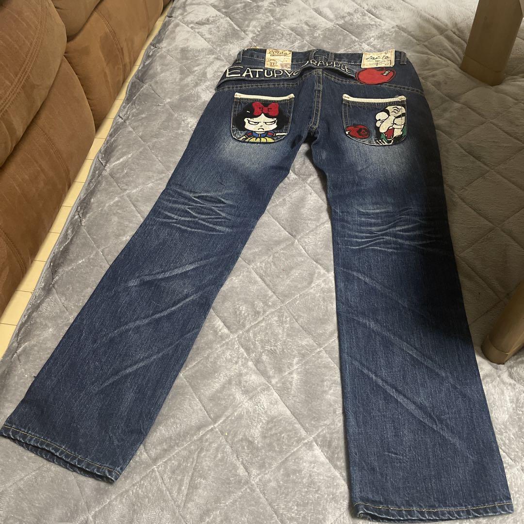LOLITA JEANS ボーイズ デニム 白雪姫 ワッペン童話刺繍 XXL