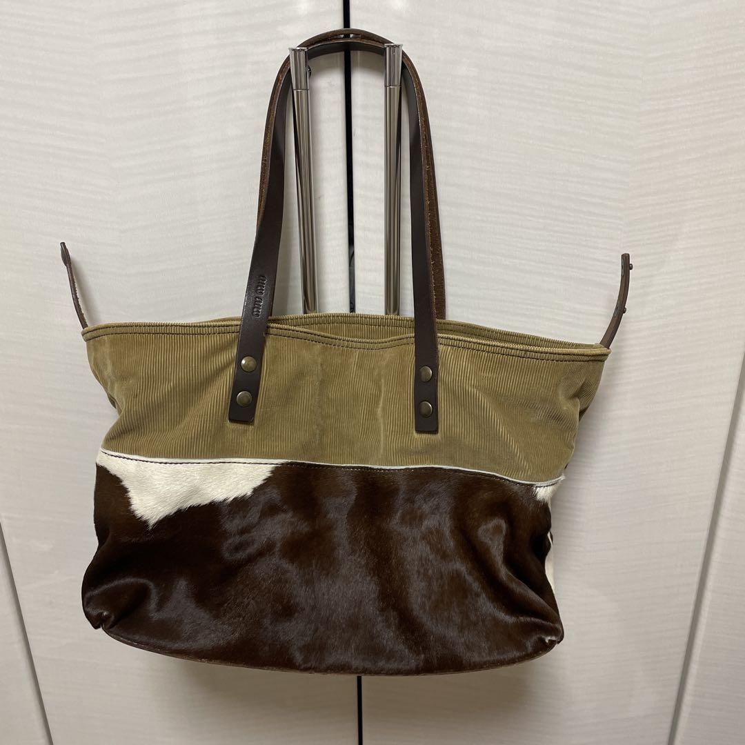 miumiu ハラコ コーディロイ トートバッグ（コーデュロイ MiuMiu