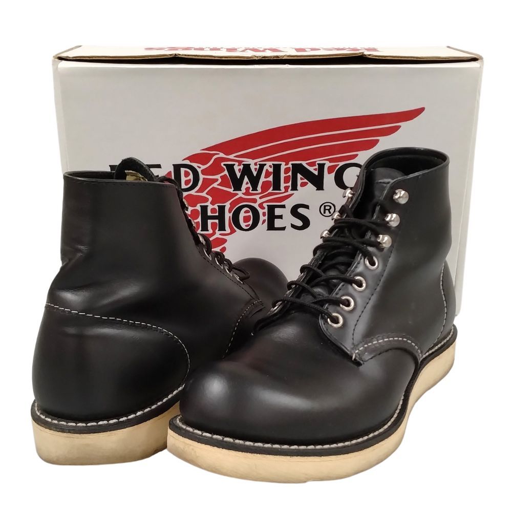 RED WING レッドウィングプレーントゥ黒　犬タグ　26cm 8.5EE 良品 犬タグ復刻 21年】レッドウィング 8165 アイリッシュ