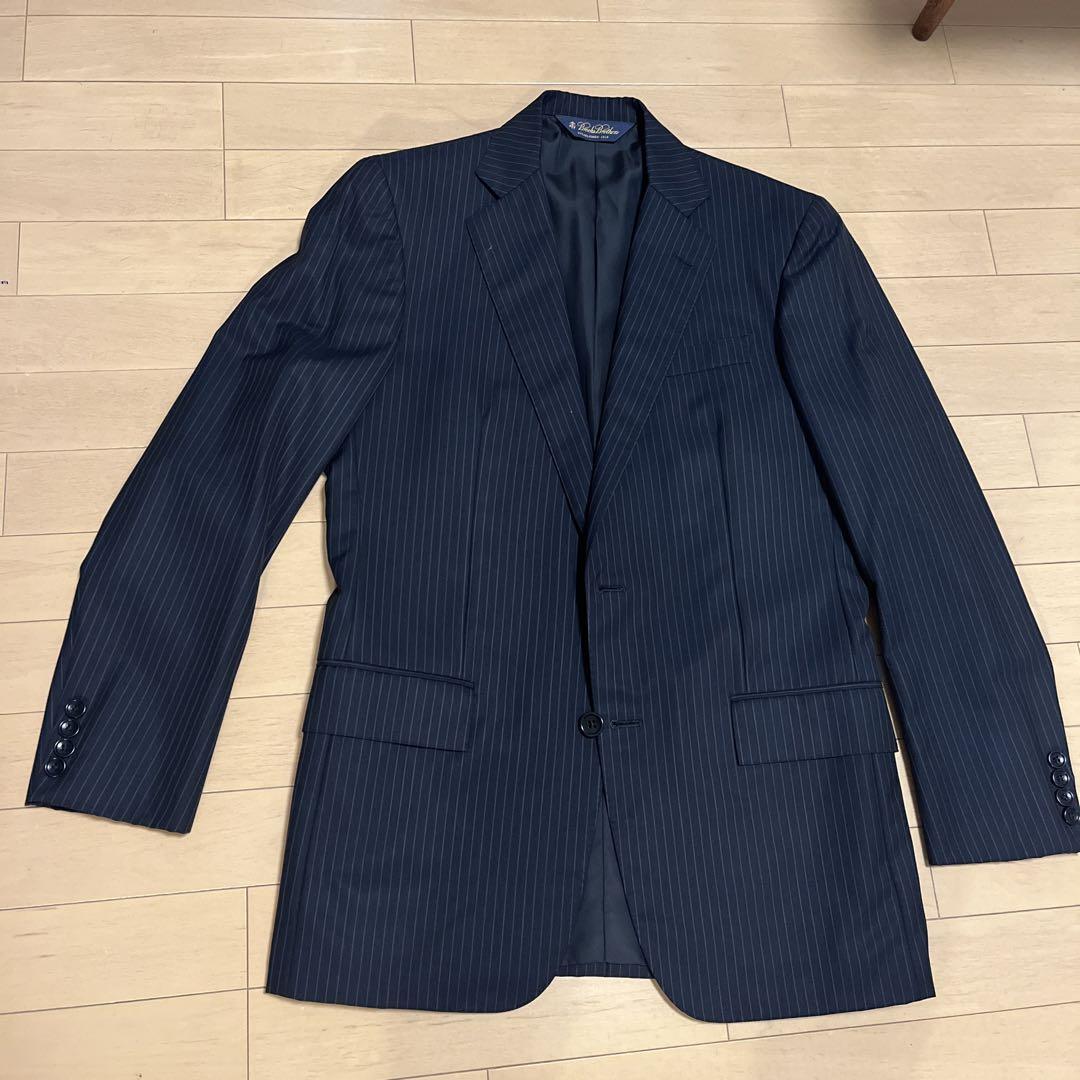 美品高品質BrooksBrothersネイビーストライプ ビジネススーツ