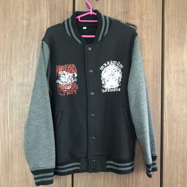 マキシマムザホルモン MENKATA CREW スウェットスタジャン グレー MENKATA CREWスウェットスタジャン | 歴代GOODSライブラリー