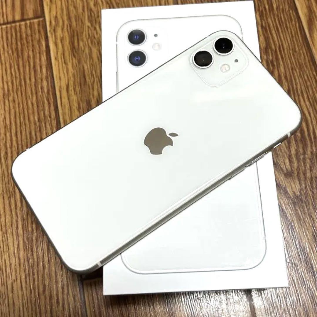 AppleiPhone11美品256GBホワイトSIMフリー （SIMフリー】iPhone