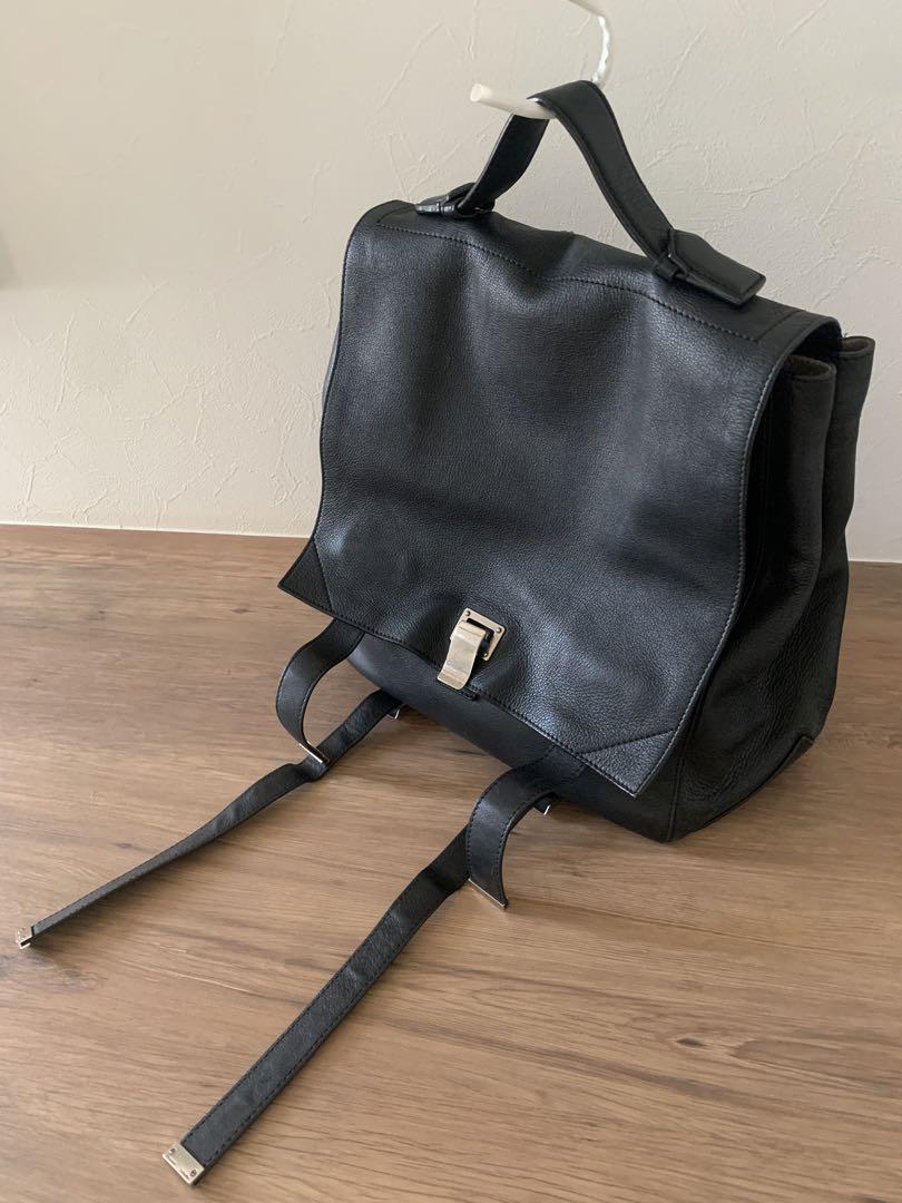 Proenza Schouler ブロエンザスクーラー レザー リュック 黒 中古 Proenza Schouler プロエンザスクーラー 黒 バックパック