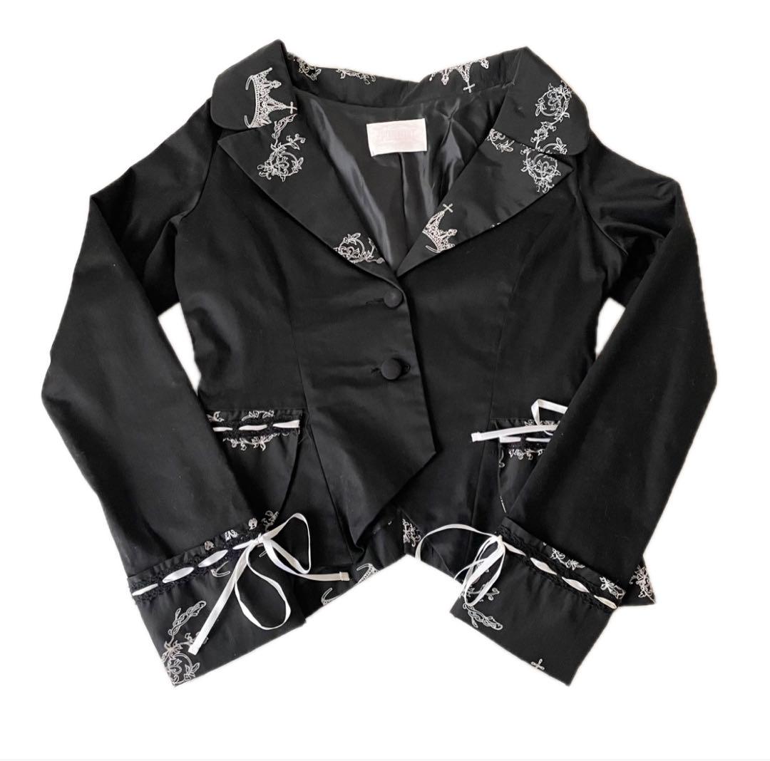 h.naoto FRILL フリル刺繍ボレロ h.naoto FRILL フリル刺繍ボレロ レディース