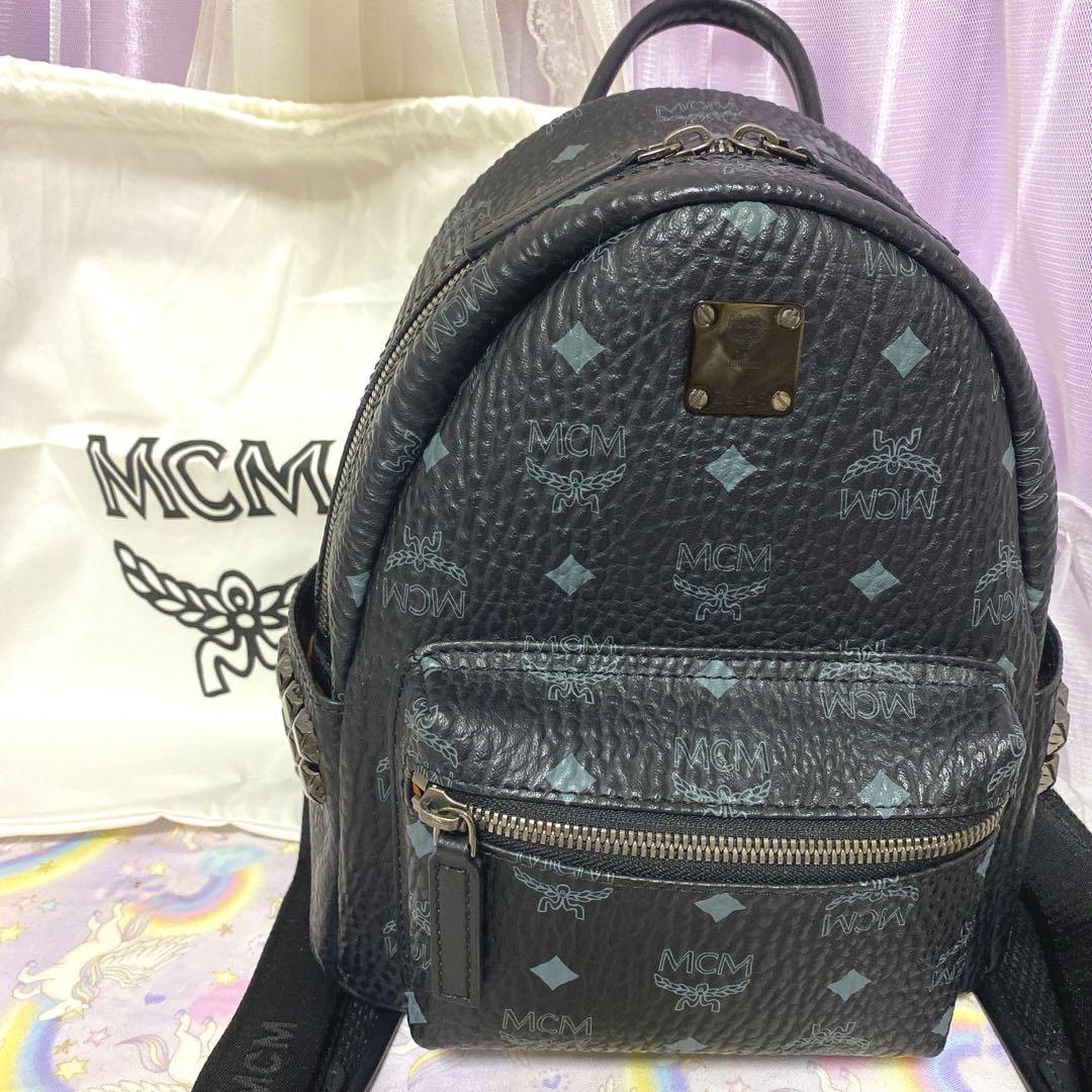 MCMリュックサック黒 （MCM リュック 黒 地雷系）