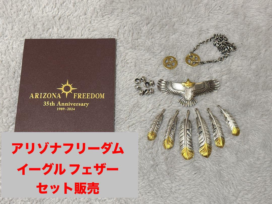 美品】アリゾナフリーダム ネックレス 24kカスタム 大イーグル
