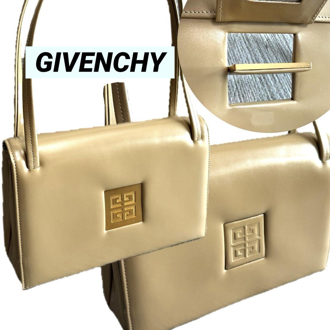 GIVENCHY 4G ロゴプレート回転 ゴールド レザー 希少美品