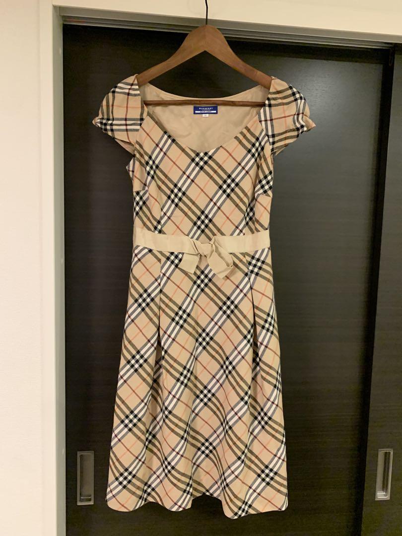 バーバリーブルーレーベル　ワンピース　ノバチェック　38 定価10万円 BURBERRY BLUE LABEL バーバリーブルーレーベル