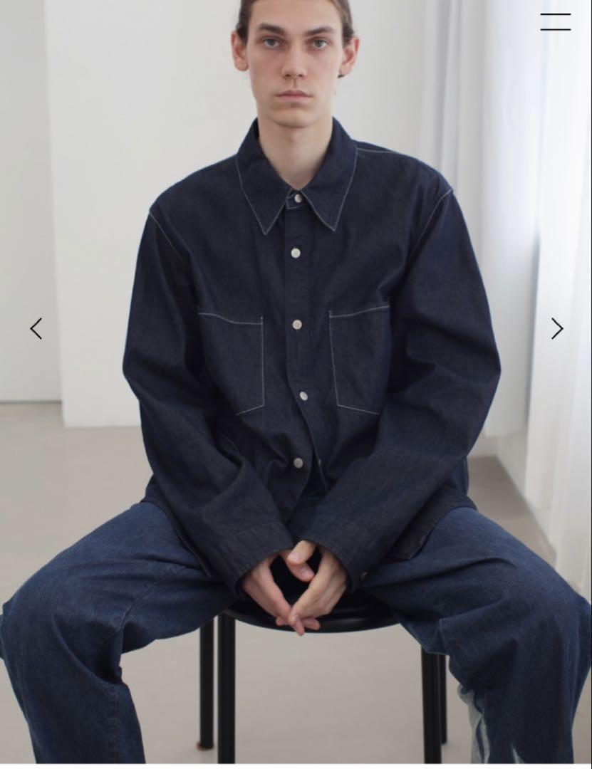 新品】AURALEE HARD TWIST LIGHT DENIM SHIRT（中古・古着通販