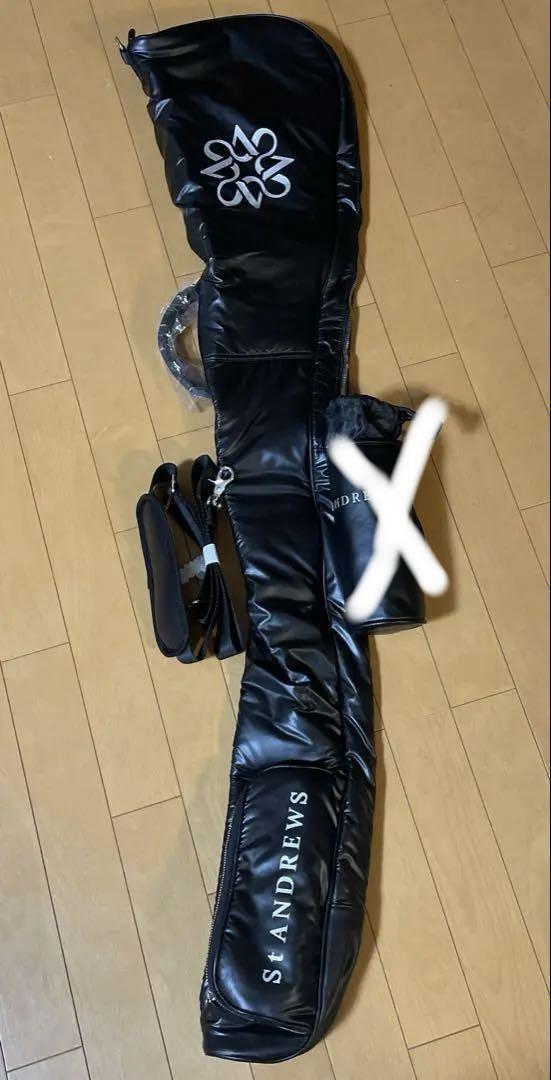 【新品未使用】St Andrews ゴルフ　クラブケースブラック 新品未使用】St Andrews ゴルフ クラブケースブラック （売れ筋