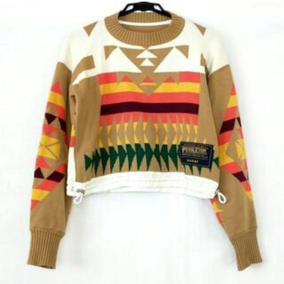 Sacai サカイ ペンドルトン ニット セーター コラボ ベージュ