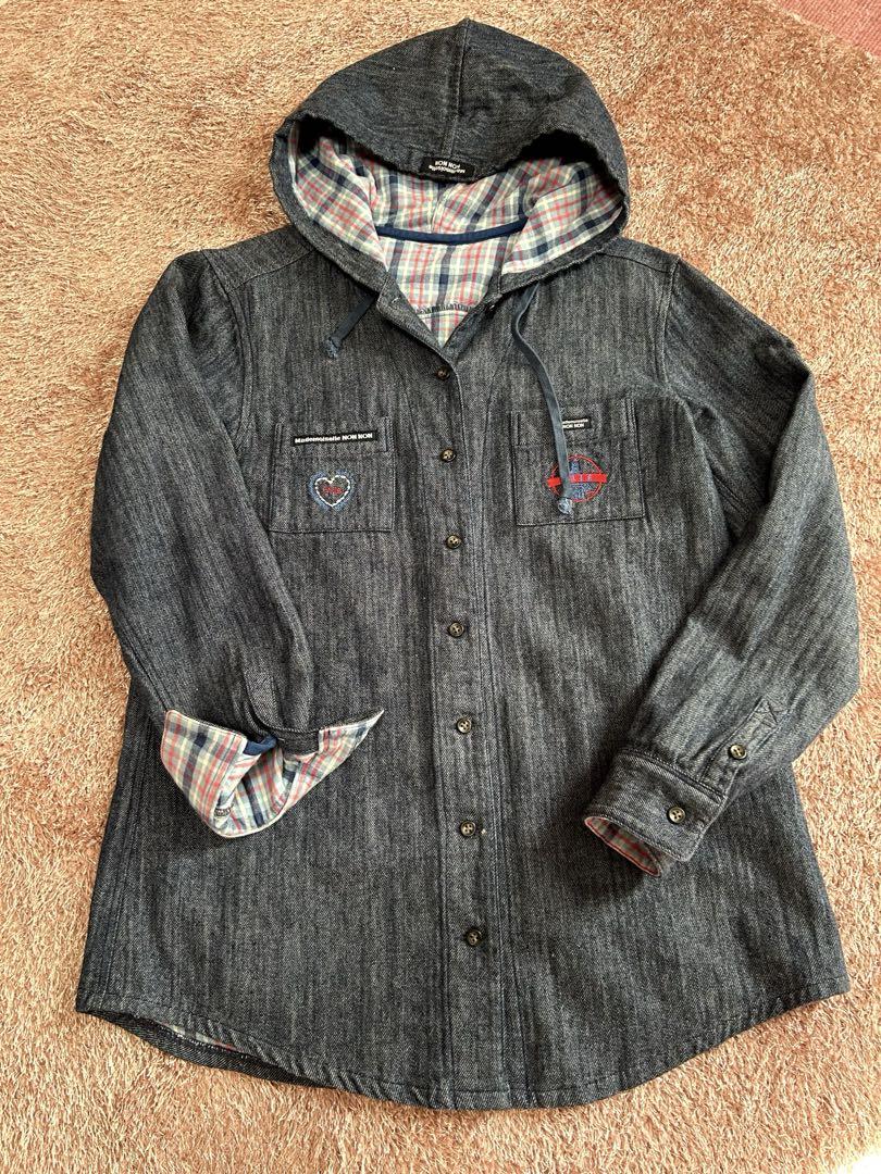 ノンノン＊デニムパーカー 多機能デニムパーカー 濃色インディゴカラー – BOBSON JEANS