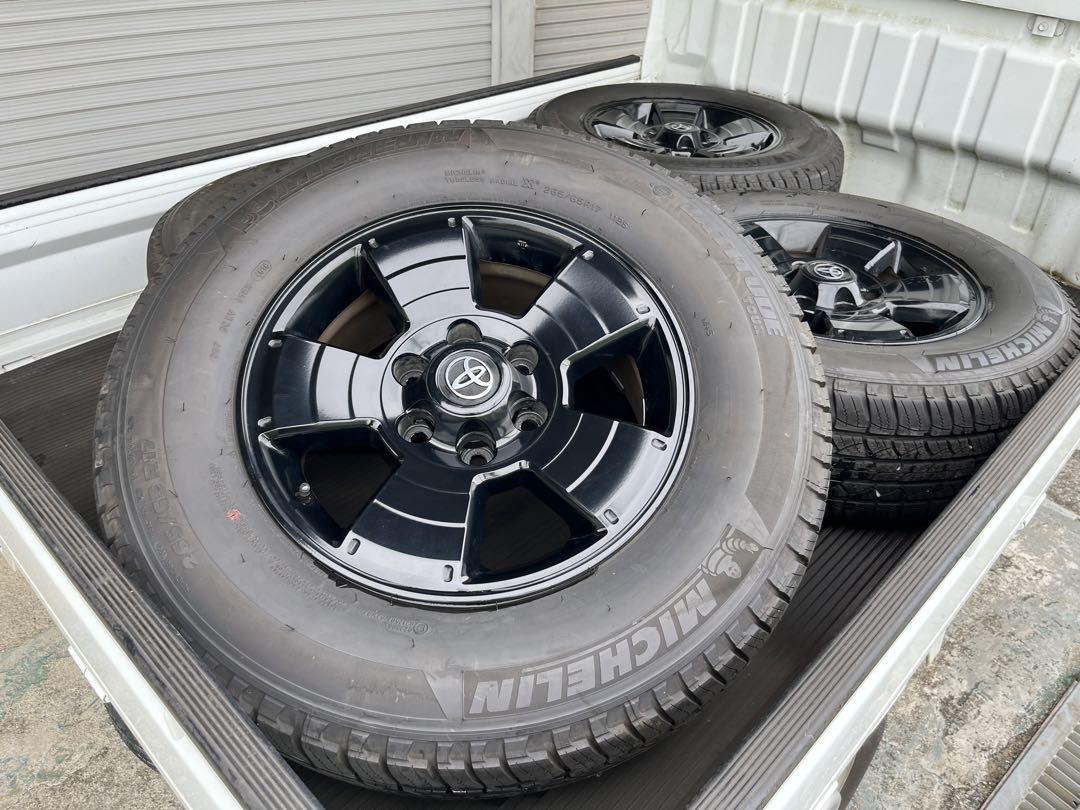 プラド150 純正タイヤ付きホイル265/65R17 2023年製 新車外し】トヨタ 150 ランドクルーザープラド 後期