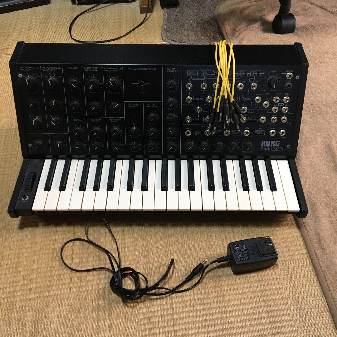 KORG MS-20mini（Korg MS-20 Mini Wood Side Panels – Synthcraft）