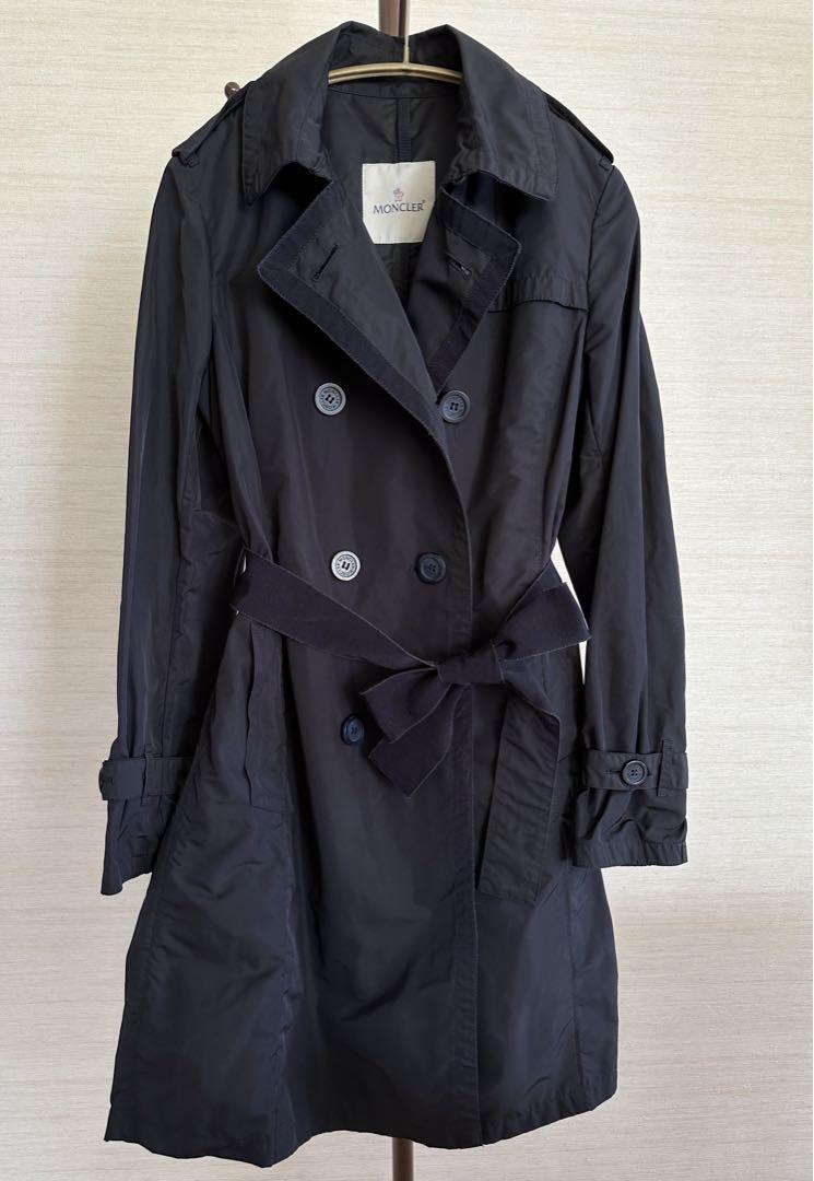 MONCLER ネイビー トレンチコート MONCLER トレンチコート (ネイビー) （モンクレール MONCLER