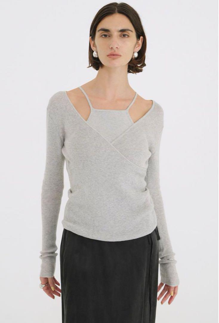 クラネ CAMISOLE SET CACHECOEUR KNIT TOPS（CLANE]CAMISOLE SET
