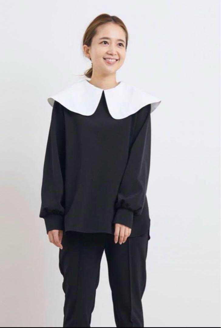 yori ワイドカラーストレッチブラウス　38サイズ yori ワイドカラーストレッチブラウス 38サイズ